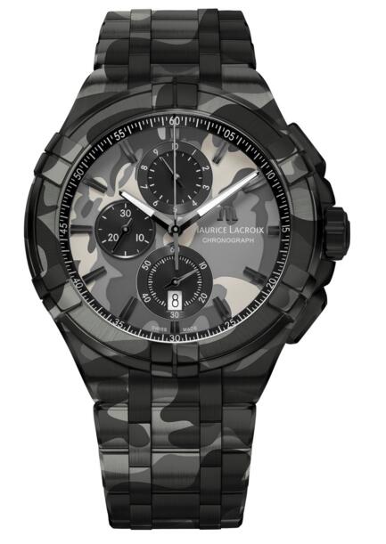 Maurice Lacroix Aikon AI1018-PVB02-336-1 Chronograph Camouflage 44 mm Fake watch Review